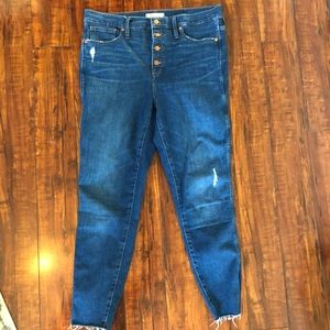Madewell 10" High-Rise Skinny Jeans in Hanna Wash